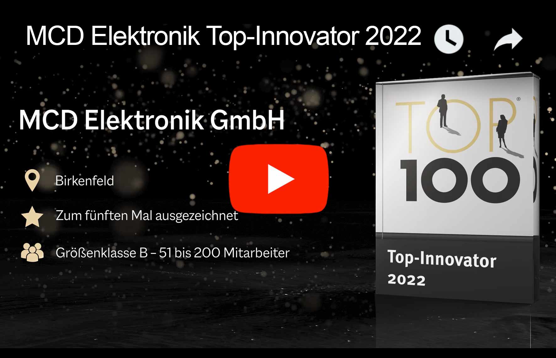 Video MCD Elektronik TOP 100 Innovator 2022
